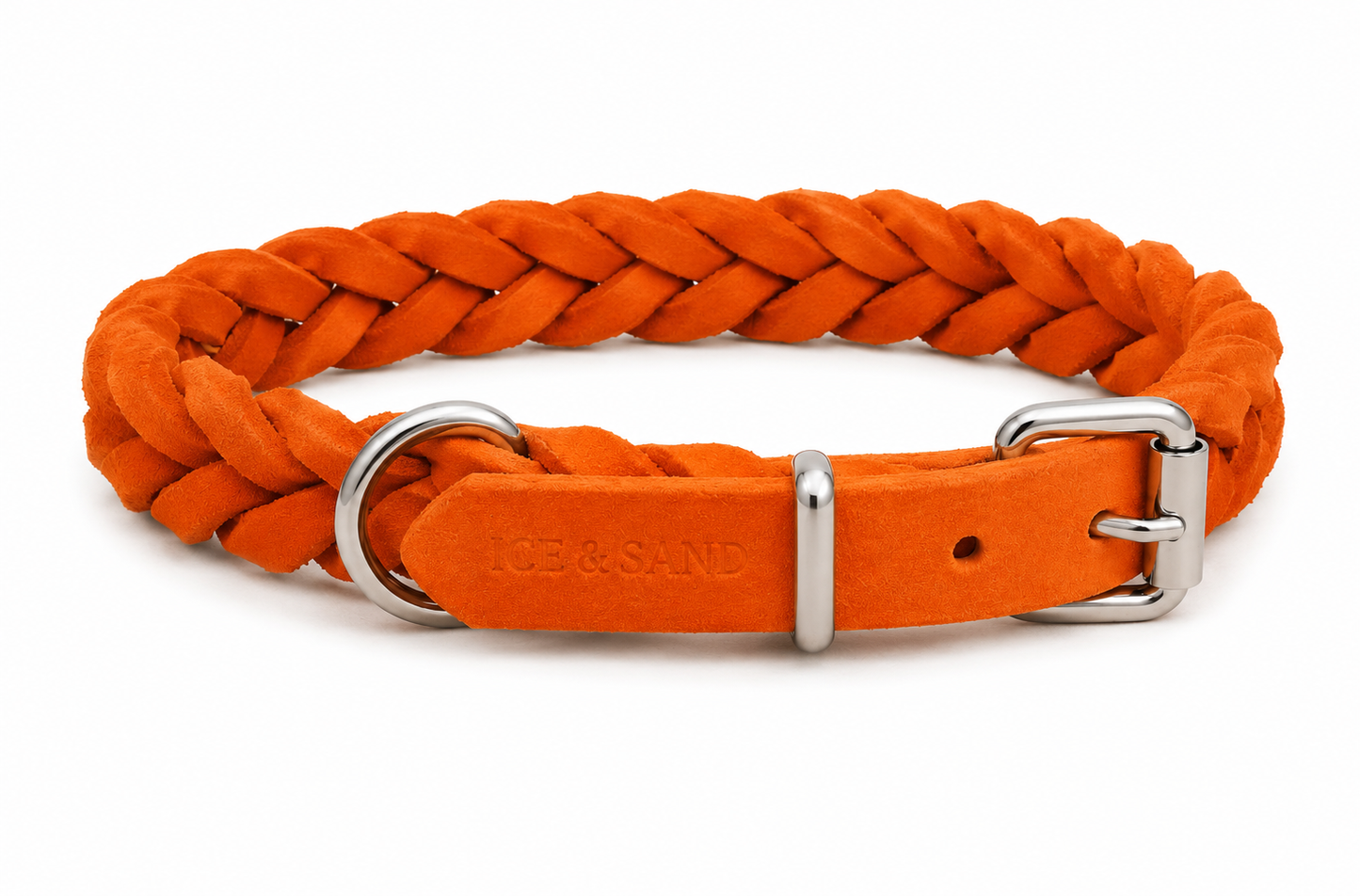 Collar de cuero suave retorcido