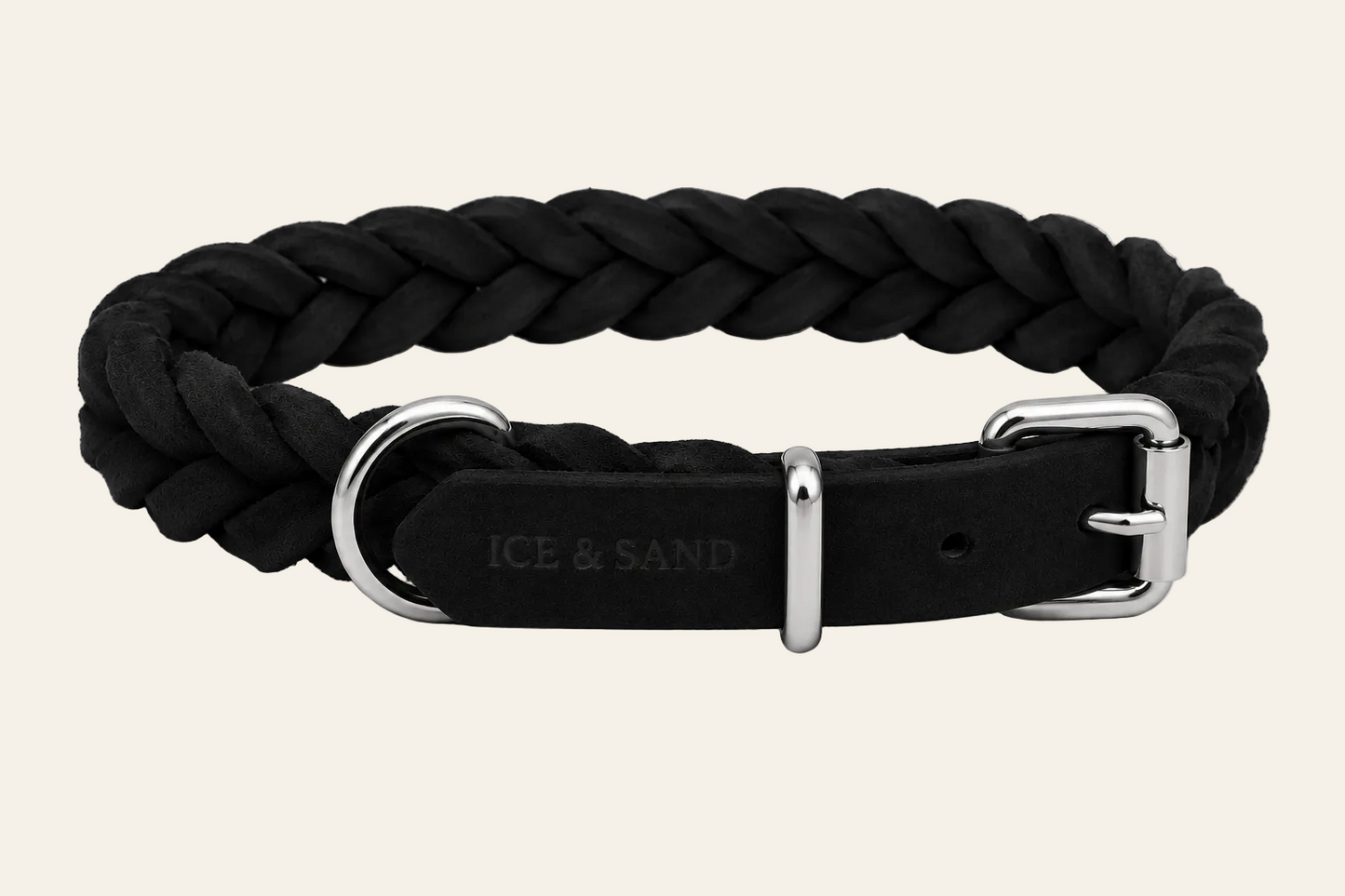 Collar de cuero suave retorcido